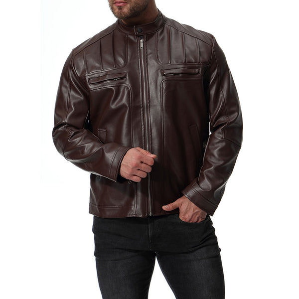 New Arrival Mens Motorcycle Leather Jacket